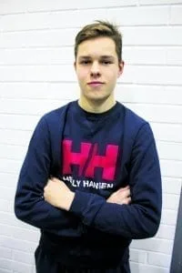 Casper Terho Vuosaaren jäähallilla.