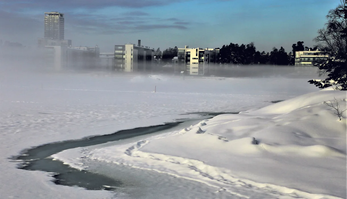 Merisumua Aurinkolahden edustalla.