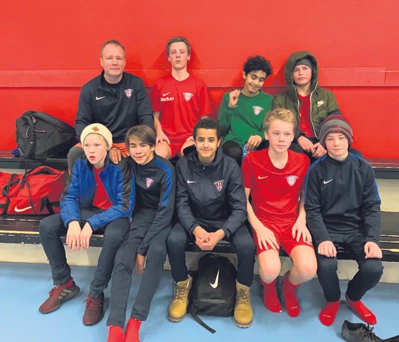 Viikinkien voitokas futsaljoukkue.