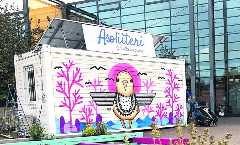 Asoliiteri sai graffitin.