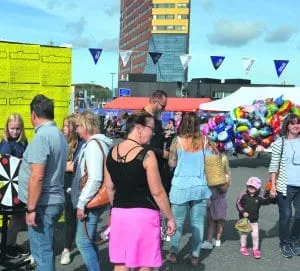 Satamapäivän tapahtumatorilla oli monenlaista ohjelmaa.