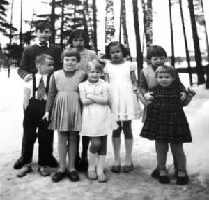 Marielundin tilalla vuonna 1958.