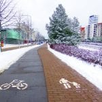 Tehostettua talvihoitoa kävely- ja pyöräteille Vuosaaren satamasta Itäkeskukseen