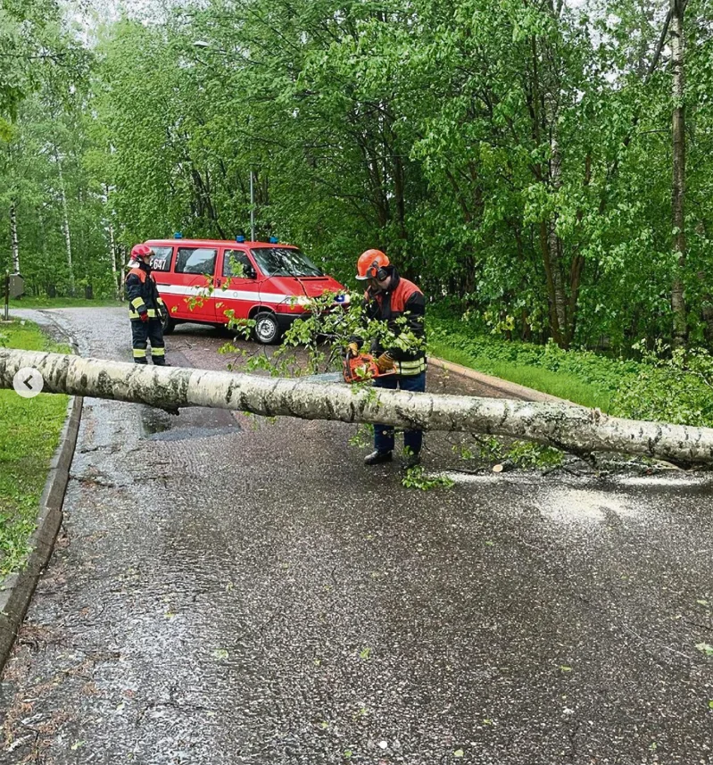 Myrskytuhojen raivaus kuuluu VPK:n tehtäviin.