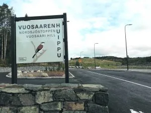 Vuosaarenhuipun sisääntulo.