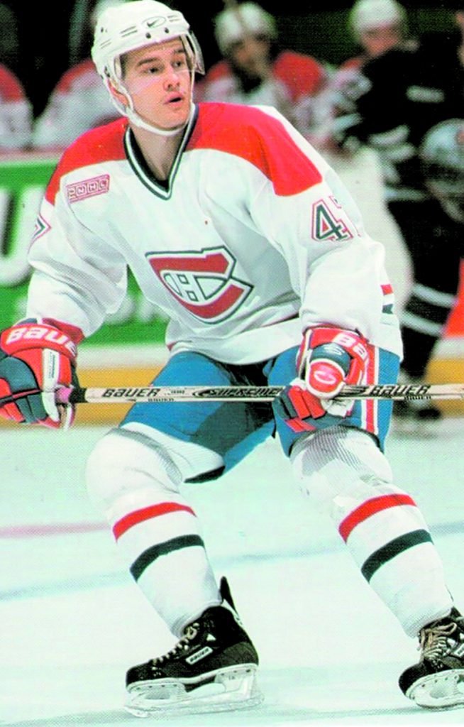 Lind pelasi Montreal Canadiensin NHL-joukkueessa kahdella kaudella. Kuva: Arvi Lindin kotialbumi 