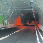 Vuosaaren satamatien tunneli suljettuna