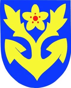 Vuosaaren Lions Club, Vuosaari-Seura, Vuosaari-Säätiö ja Vuosaaren seurakunta järjestivät aikoinaan suunnittelukilpailun, jonka voitti tämä graafikko Pekka Martinin ehdotus. Onnistuneena pidetty vaakuna on myös merkitty Suomen Heraldisen Seuran vaakunarekisteriin.