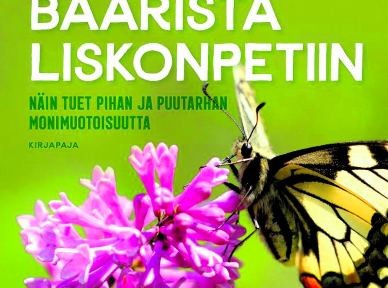 Antti Koli: Perhosbaarista liskonpetiin –Näin tuet pihan ja puutarhan monimuotoisuutta. Kustantaja: Kirjapaja 2022. Sivumäärä: 167 sivua.