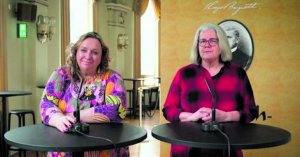 Nordhusets Siw Handroos-Kelekay och YLE:s Kerstin Kronvall.