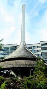 Rapistunut lämpökeskus.