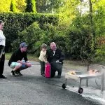 Ulappasaarentie 10:ssä sammutusharjoitus