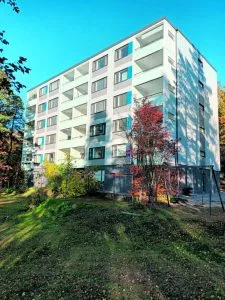 Talon julkisivut uusittiin hiljattain. Kuva: Eero Honkanen