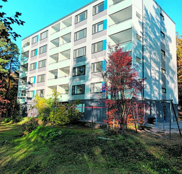 Talon julkisivut uusittiin hiljattain. Kuva: Eero Honkanen