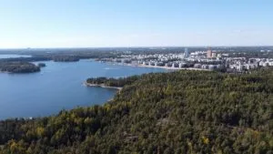 Ilmakuvaa Uutelasta. Kuva: Antti Honkanen