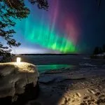 Revontulien tanssia Vuosaaressa