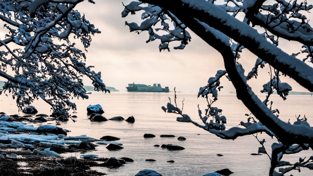 Talvella Vuosaaren rannalla. Kuva: Seppo Hatakka
