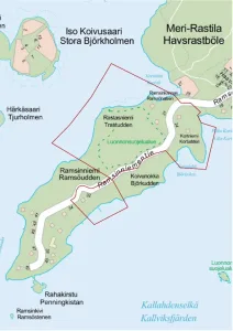 Karttakuva suunnittelualueen sijainnista.