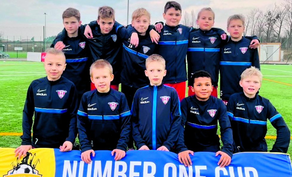 FC Viikinkien joukkue Puolan Gdanskissa.