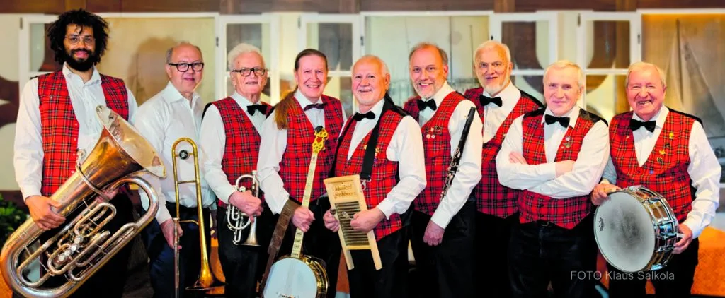 Alvi´s Dixie Stompers soittaa svengaavaa dixieland-, blues- ja gospelmusiikkia New Orleans -hengessä. Kuva: Klaus Salkola