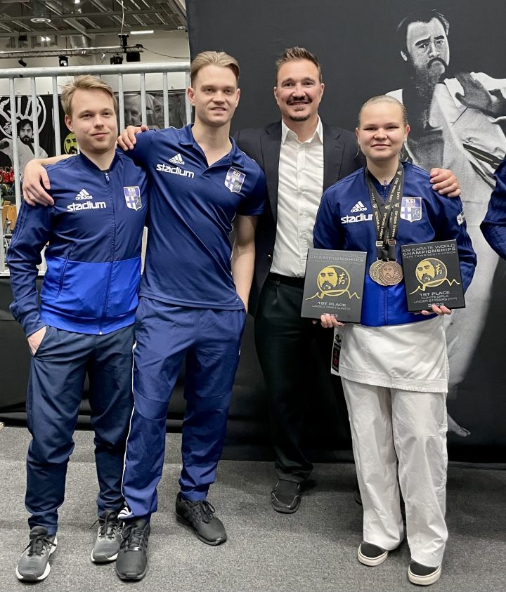Eetu Hellberg, Juuso Hellberg, Sensei Rajala ja Mira Kokkonen