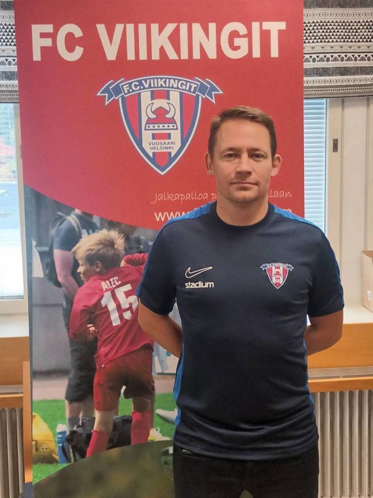 FC Viikinkien uusi valmennuspäällikkö Markus Ihalainen.