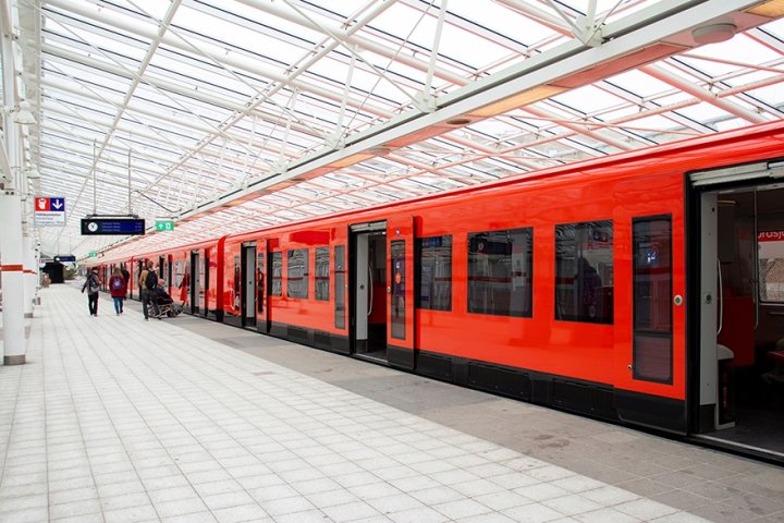Vuosaaren metroasema.