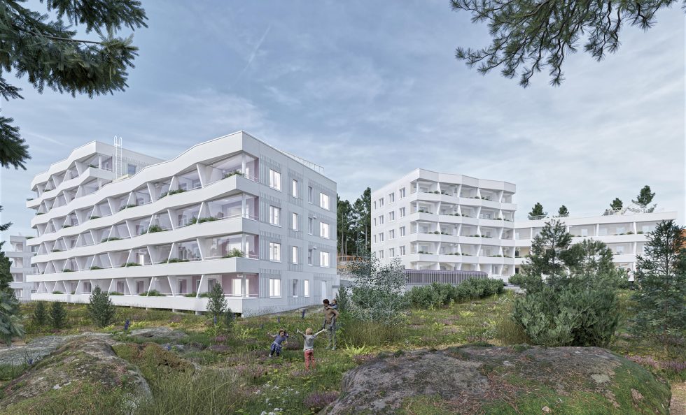 Kurkimoision kallion reunaan rakennetaan viisi uutta kerrostalo, joihin tulee 236 uutta asuntoa. Hanke edustaa uudenlaista viherrakentamista, jossa on esimerkiksi kasvikatot asukkaiden puutarhaoleskeluun ja kasvien kasvattamiseen sekä Helsingin yliopiston tutkimuskäyttöön. Havainnekuva