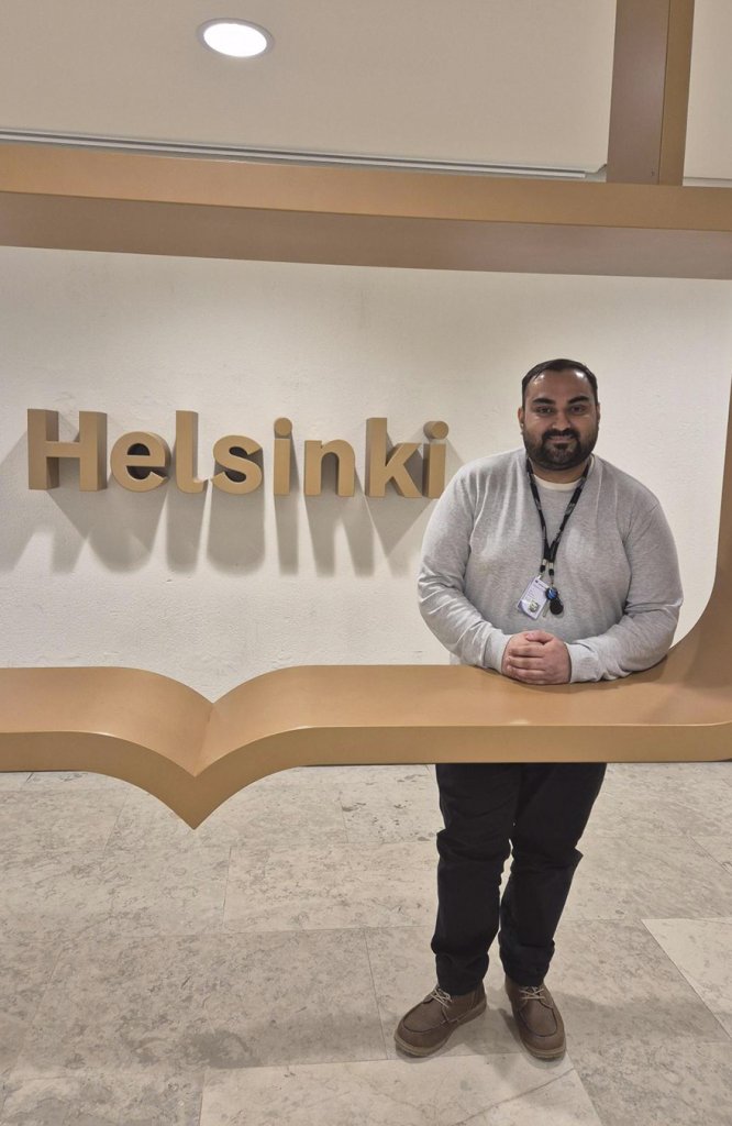 Uusi kaakkoisen suurpiirin ja Vuosaaren peruspiirin stadiluotsi Gurmann Saini. Kuva: Elina Pentikäinen
