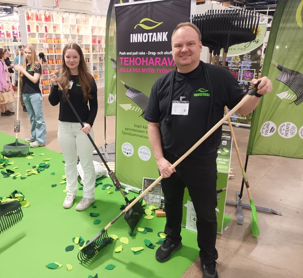 Innotankin haravoita esiteltiin Kevätmessuilla 2025.