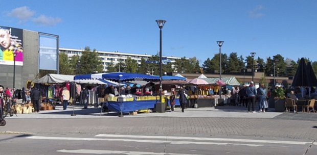 Markkinat pidetään Mosaiikkitorilla sunnuntaina 24.8.