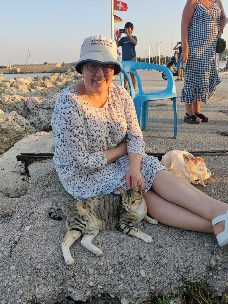 Outi Alaja Kreikan Rodoksella.