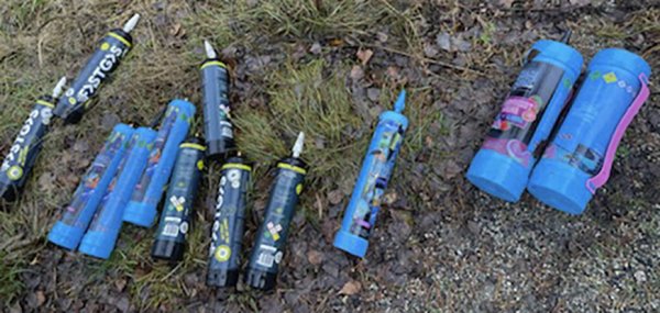 Hurjat isänpäiväbileet oli vietetty Uutelan kanavan varren lenkkipolulla ilokaasupakkauksista päätellen.                  Kuvaterveisin: U.P.