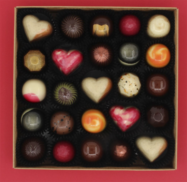 Vanhankaupungin Suklaan konvehtirasia.