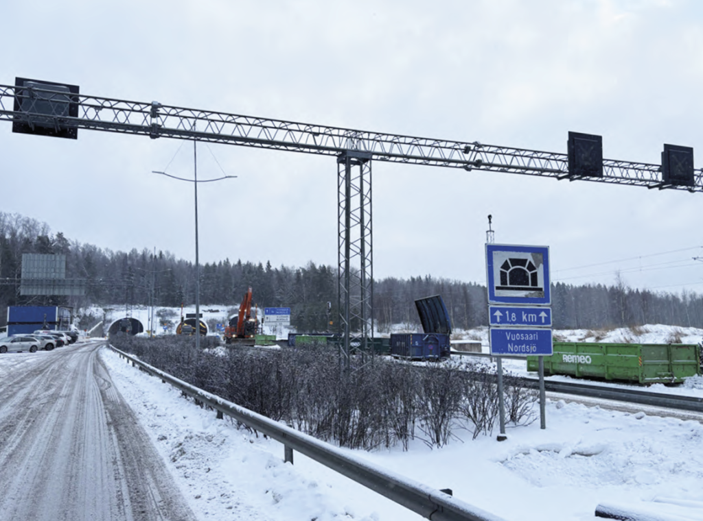 Tunnelityömaa. Kuva: Fintraffic