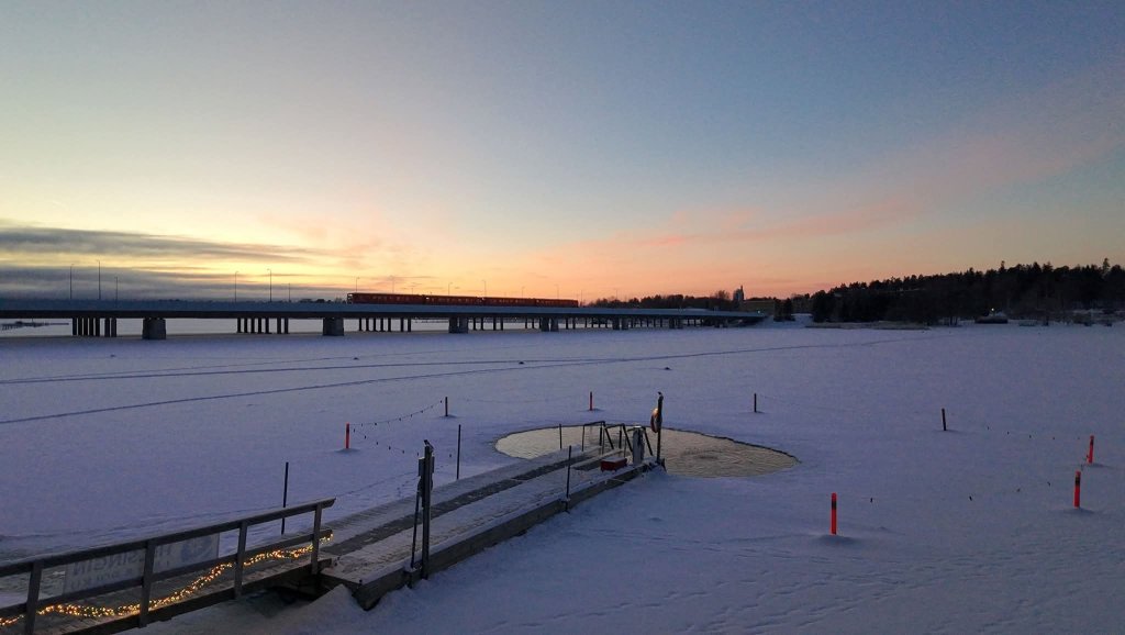 Rastilan talviuintipaikka. Kuva: Satu Kurunsaari