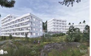 Havainnekuva Ensi parvi 5:stä. Havainnekuva: Arkworks Arkkitehdit Oy ja A-Kruunu Oy