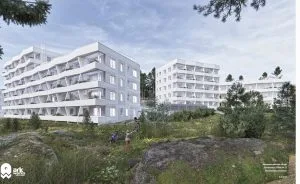 Havainnekuva Ensi parvi 5:stä. Havainnekuva: Arkworks Arkkitehdit Oy ja A-Kruunu Oy