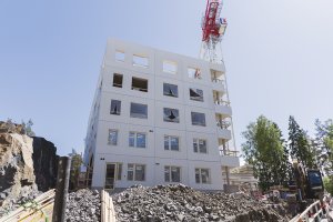 Ensi parvi 3:n rakennustyömaa. Kuva: Paavo Pykäläinen