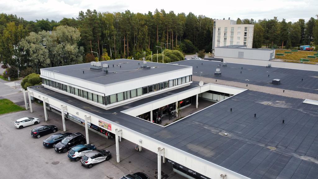 Edustalla vanha Pohjoinen ostoskeskus. Ilmakuva: Antti Honkanen
